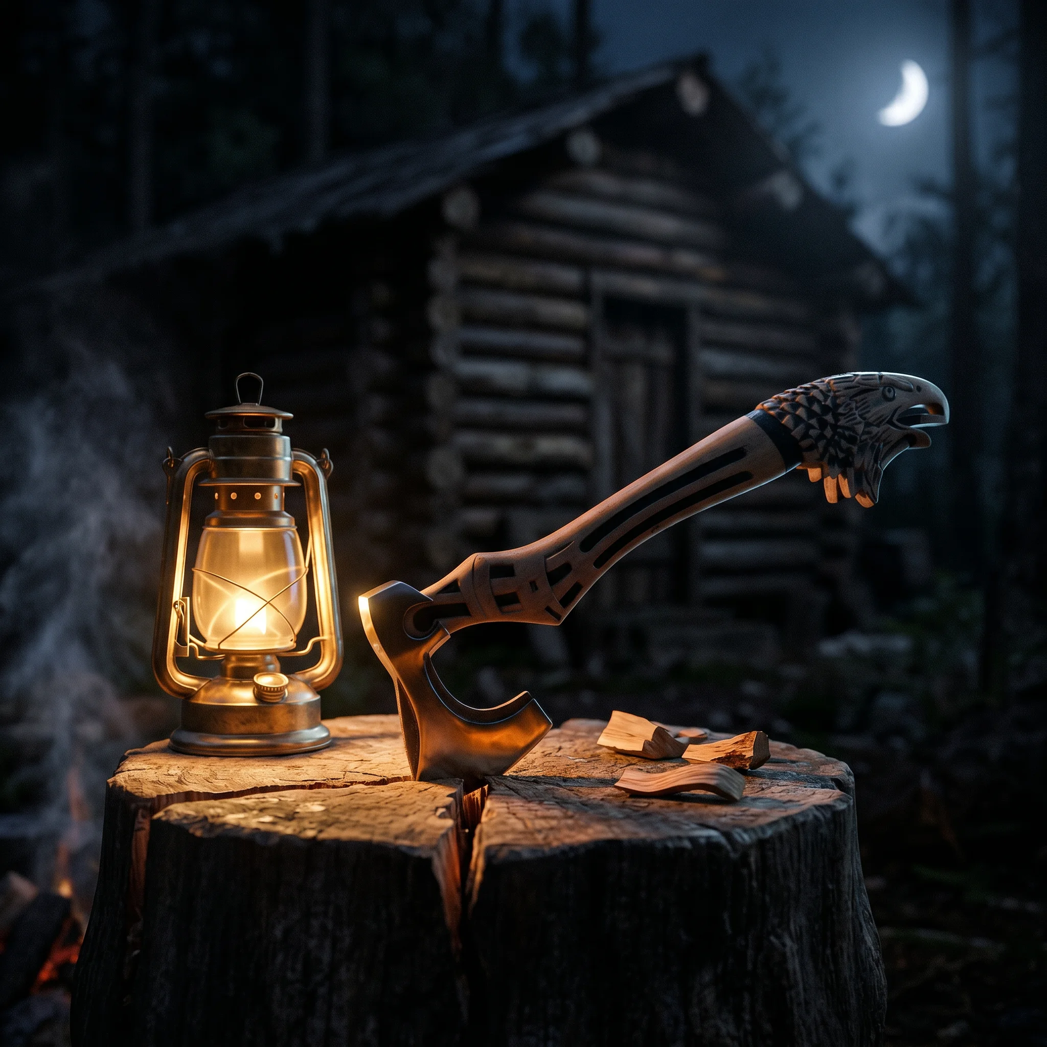 Eagle Handle Display Axe – Handmade Steel - Image 7