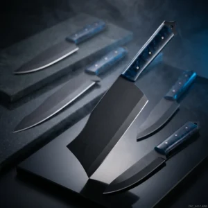 5-Piece Powder-Coated Chef Set – Resin Handle