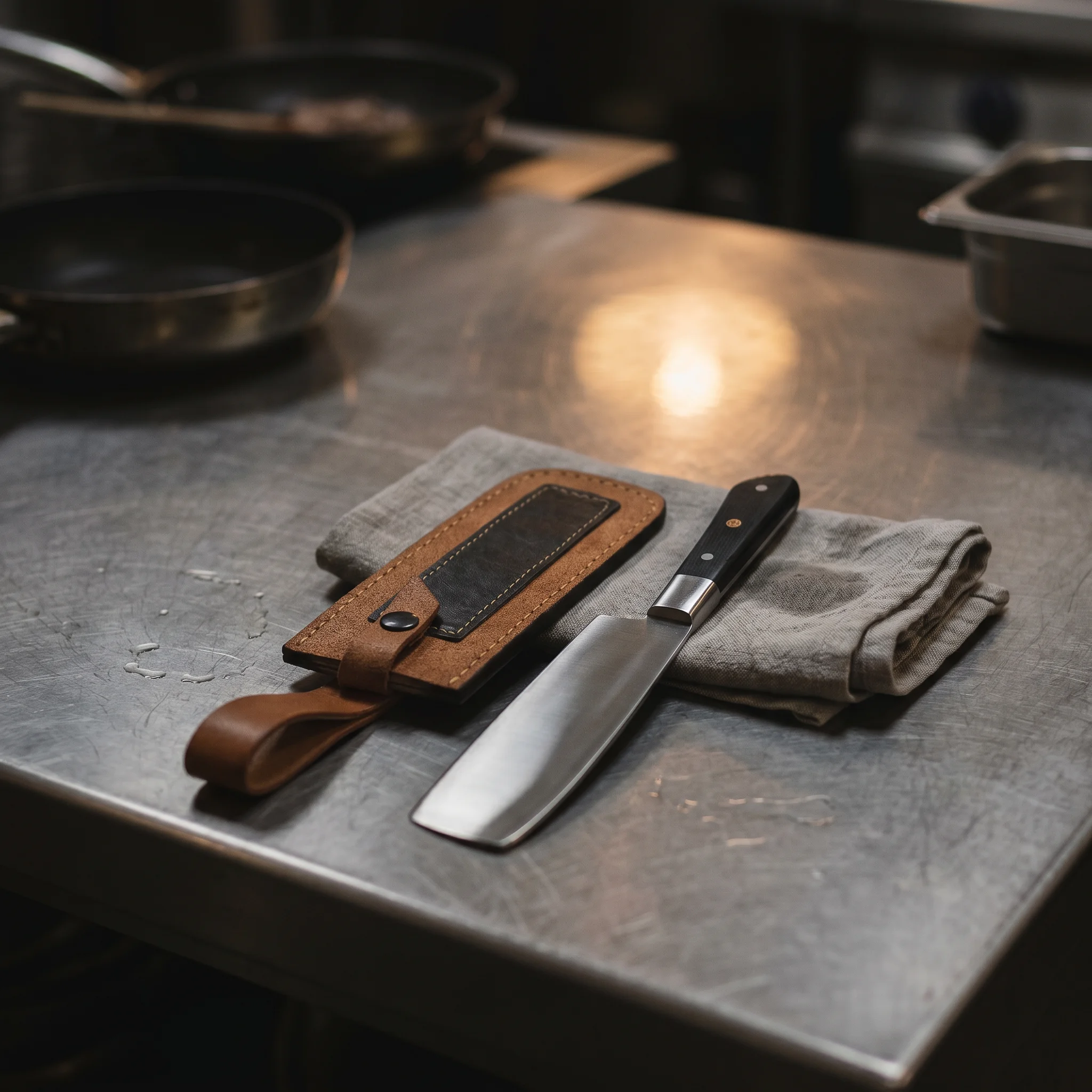 Serbian-Style Cleaver Knife – 12 Chrome Steel - Image 7