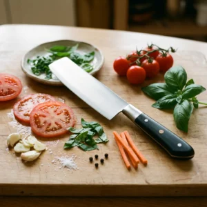 Serbian-Style Cleaver Knife – 12 Chrome Steel
