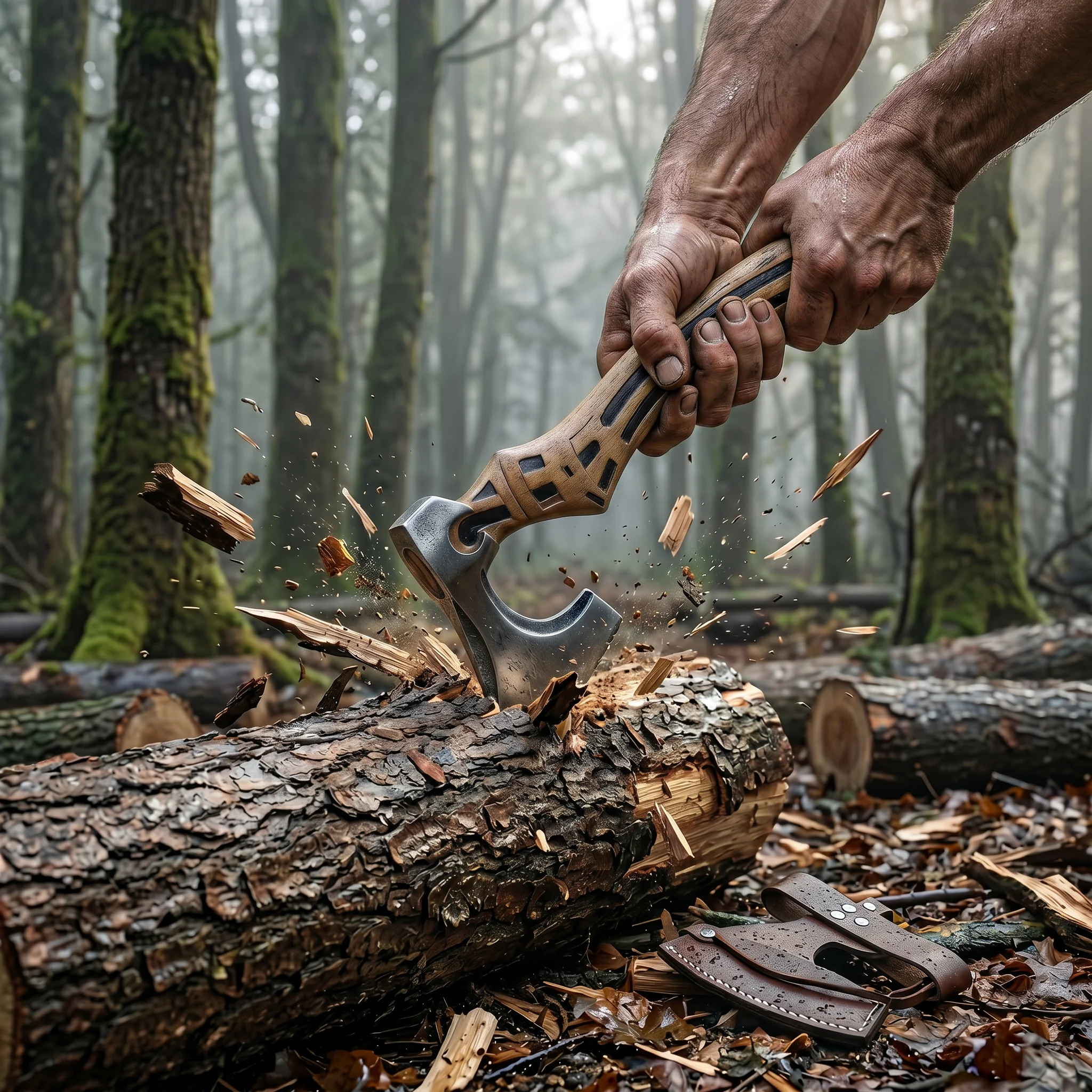 Eagle Handle Display Axe – Handmade Steel - Image 3