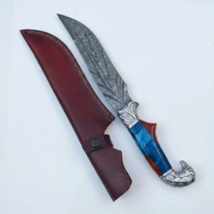 Resin Handle Damascus Dagger
