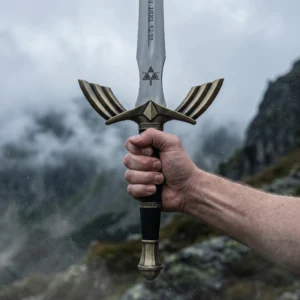 Black Fantasy Display Sword – Handmade Replica