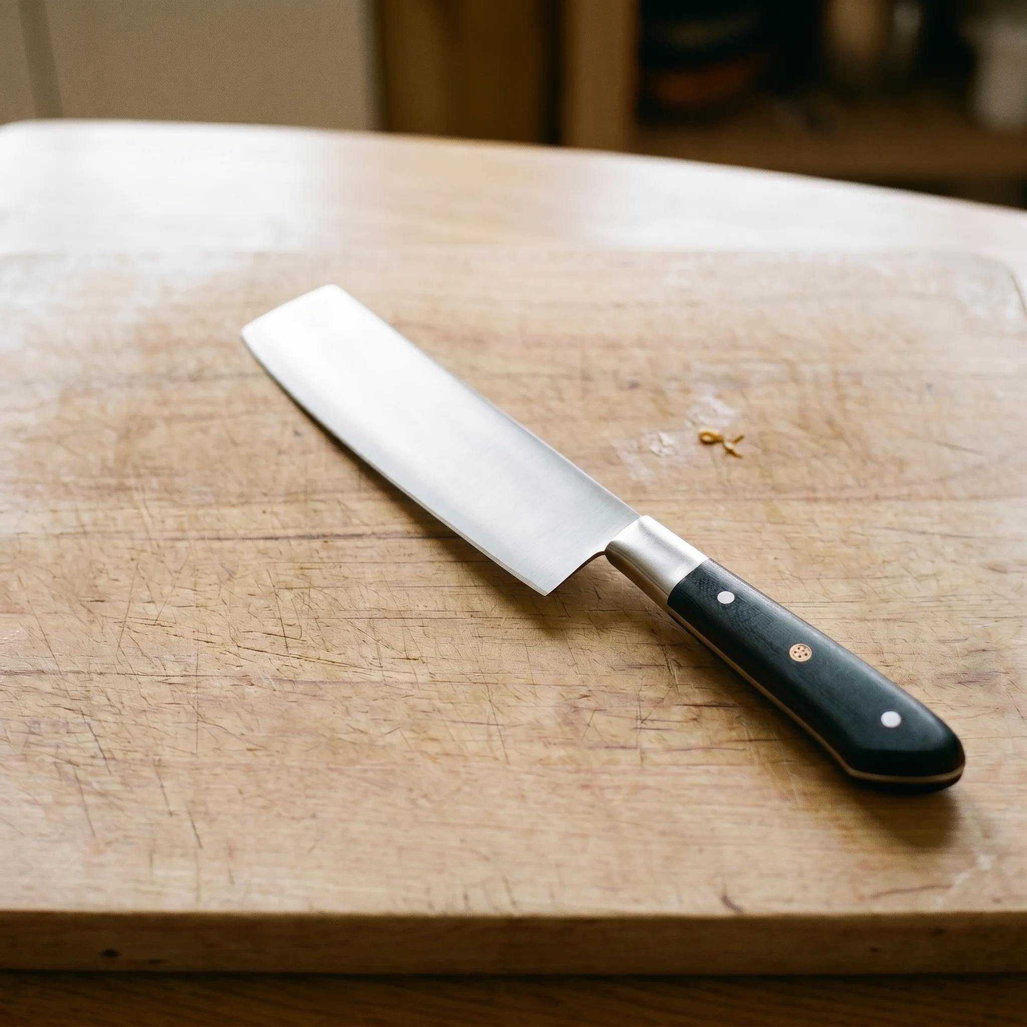 Serbian-Style Cleaver Knife – 12 Chrome Steel - Image 3