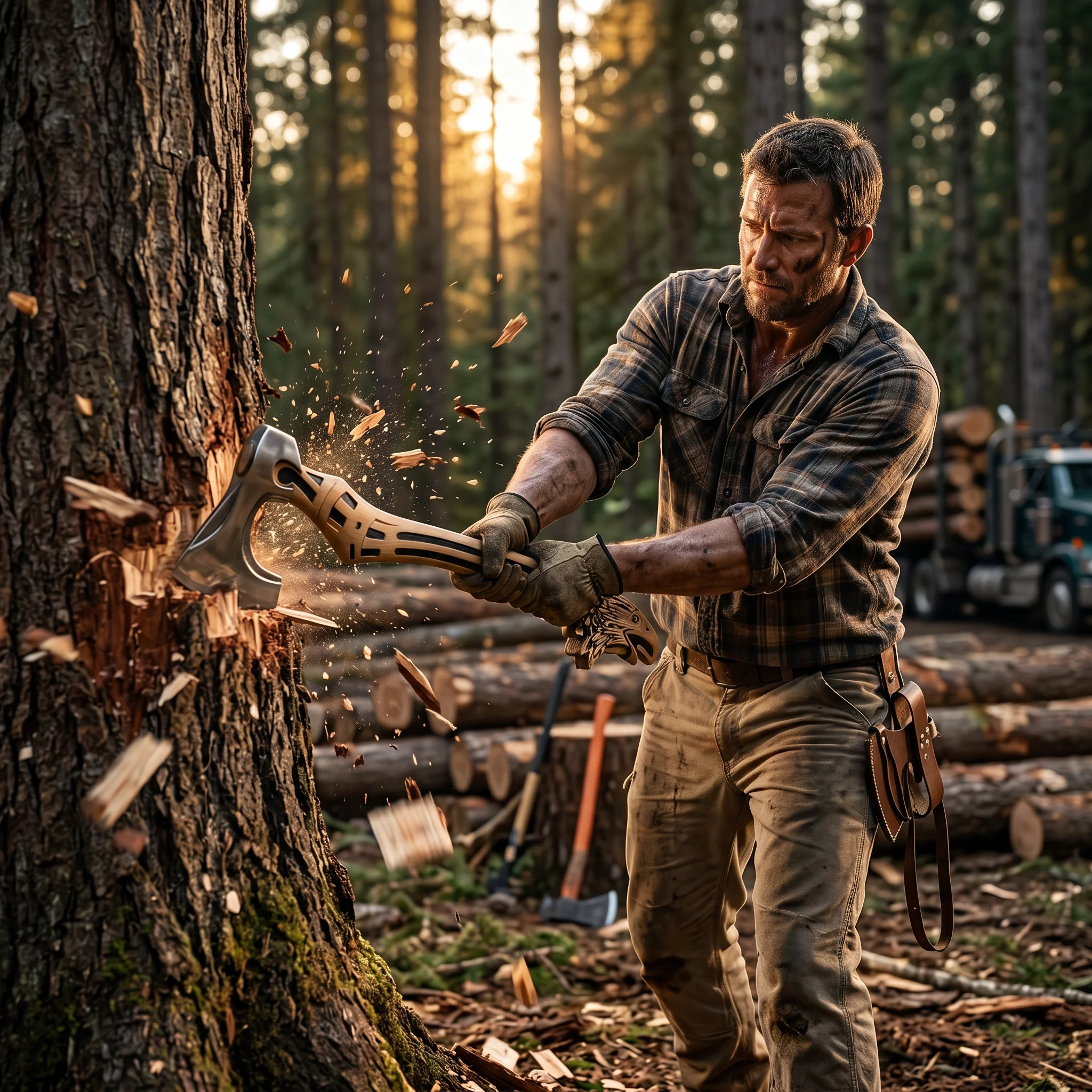 Eagle Handle Display Axe – Handmade Steel - Image 5