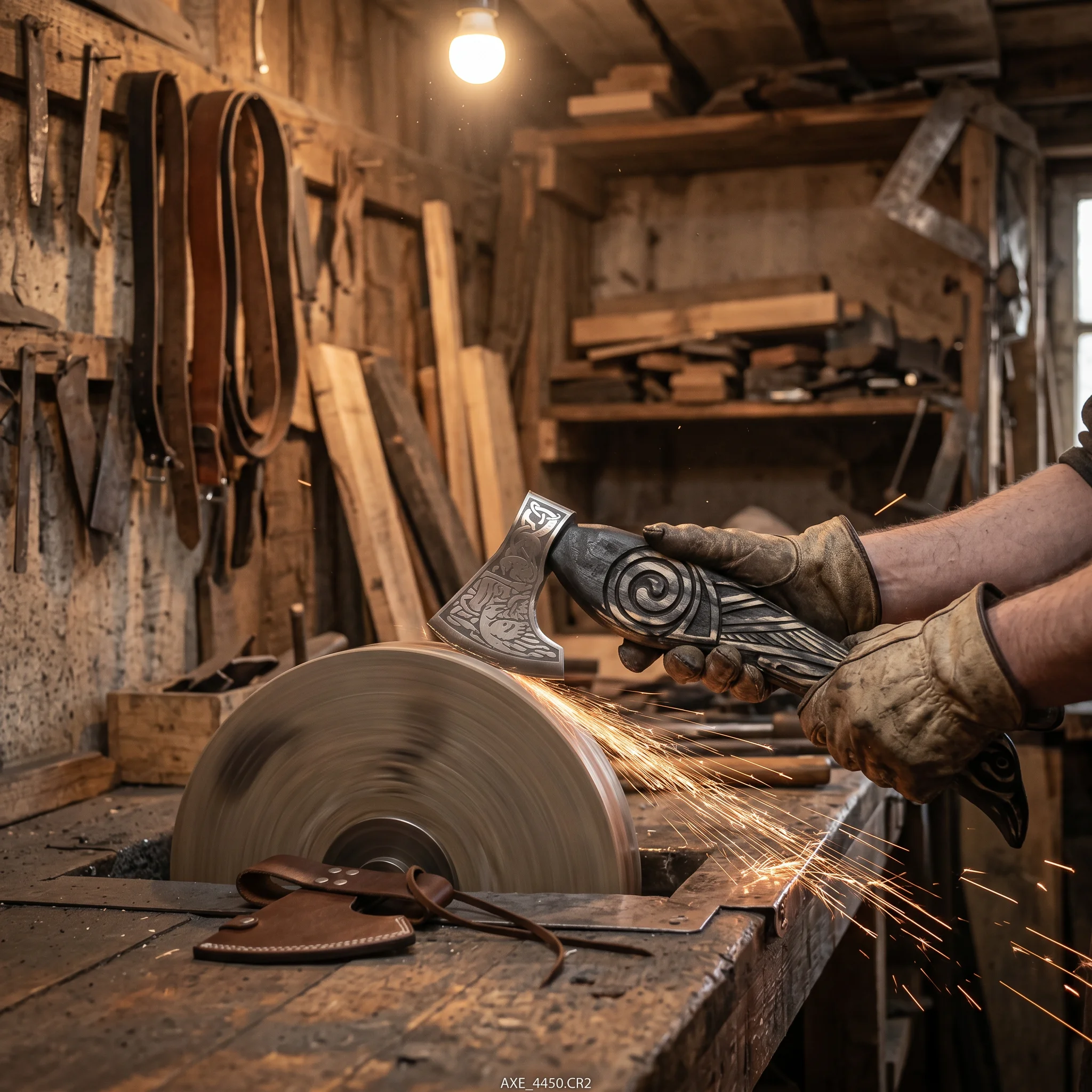 Viking Handle Display Axe – Handmade Steel - Image 6