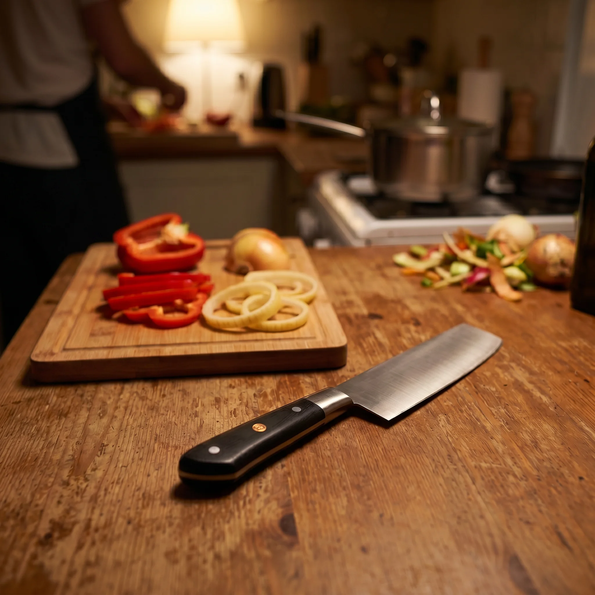 Serbian-Style Cleaver Knife – 12 Chrome Steel - Image 4