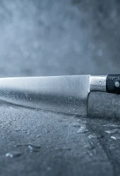 Japanese-style chef knife in 12 chrome steel